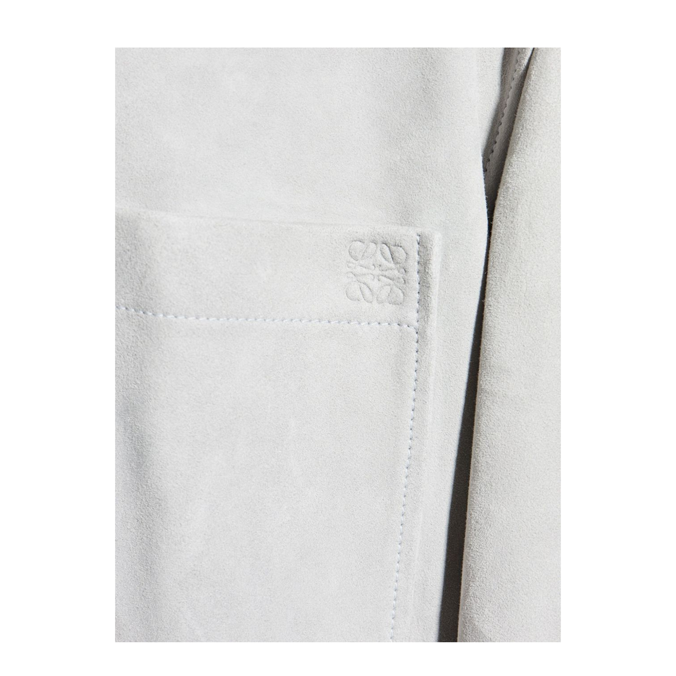 Suede Leather Overshirt - Image 5