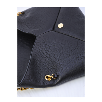 Pouch On Chain In Lambskin In Black - Image 4
