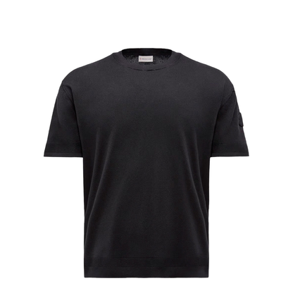 Silk & Cotton Knit T-Shirt - Image 1