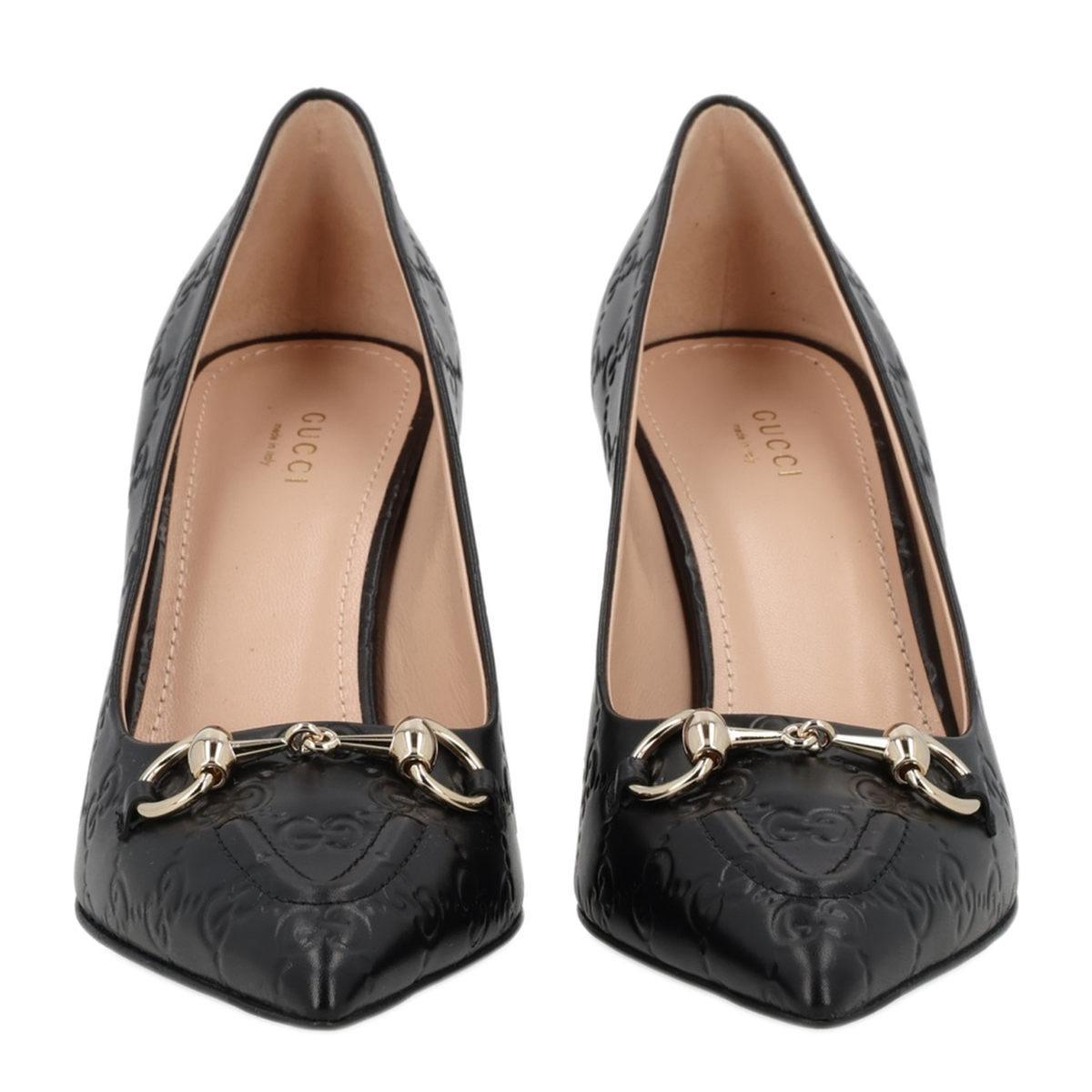 Black Leather Pumps with Horsebit - Image 3