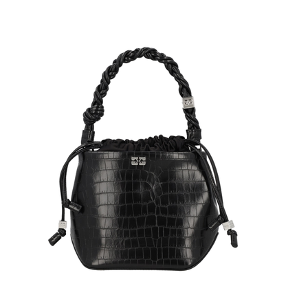 Crocodile-embossed Leather Tote Bag - Image 1