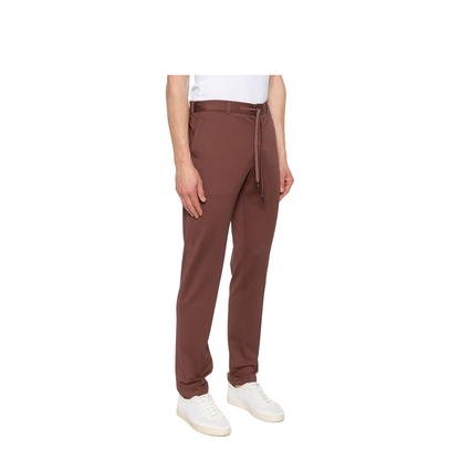 Cotton Trousers In Brown - Image 2
