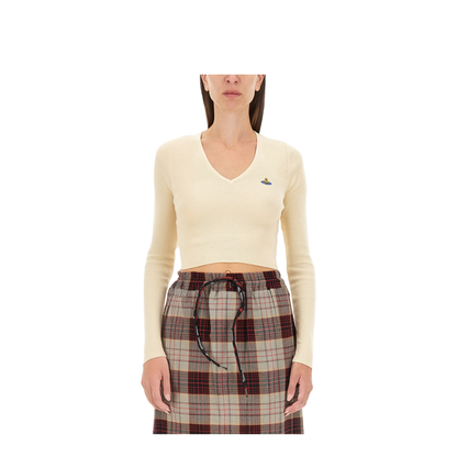 V-neck Logo-Embroidery - Image 1