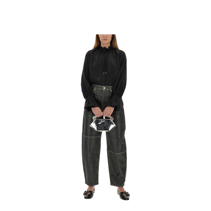 Organic Cotton Denim Jeans - Black - Image 2