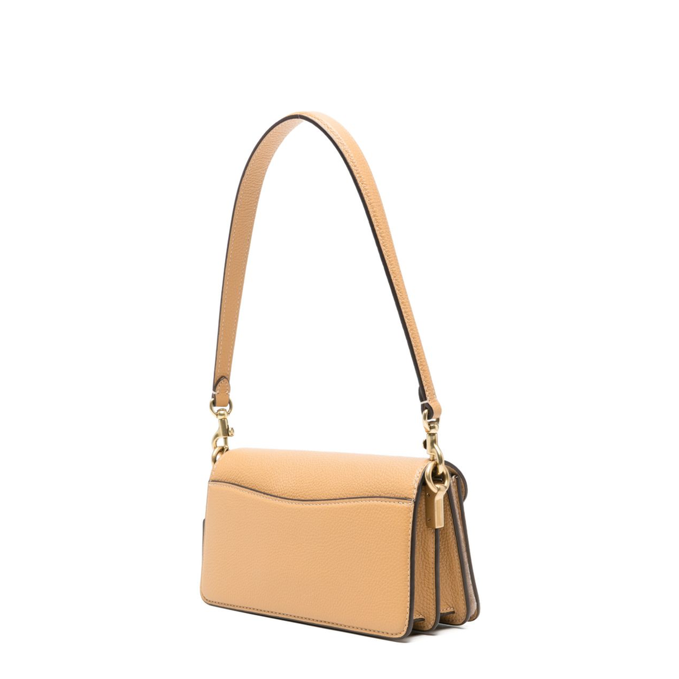 Tabby 20 Polished Pebble Leather Shoulder Bag - Biscuit - Image 2