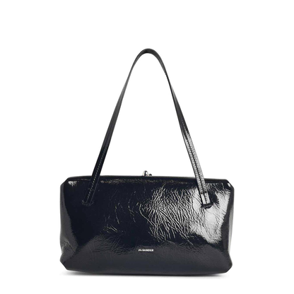 Goji Pillow Small Calf Leather Handbag - Black - Image 1