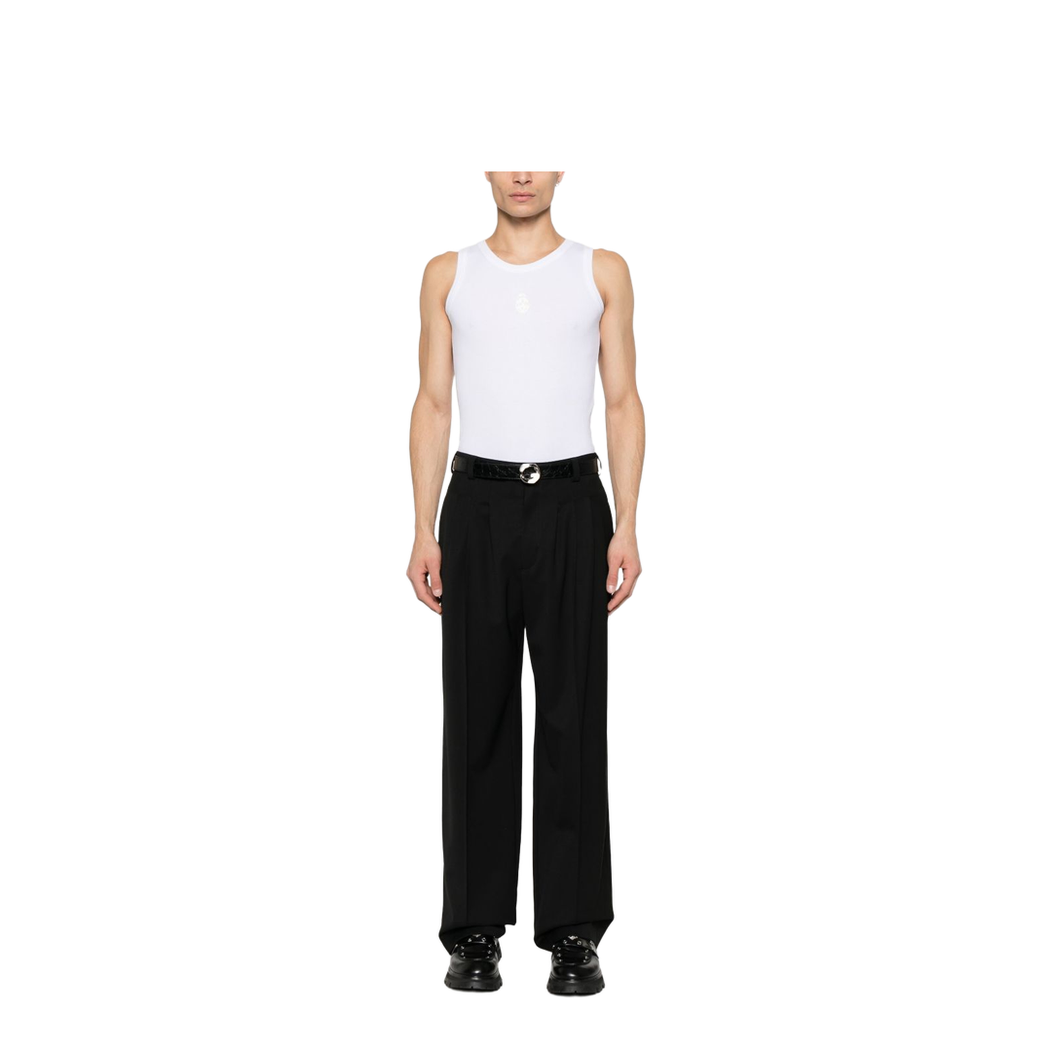 Skull-Embroidered Tank Top - Image 4