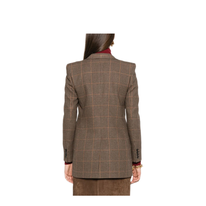 Checked Single-Breasted Blazer - Image 3