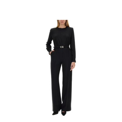 Viscose Jumpsuit with Belt - Image 2