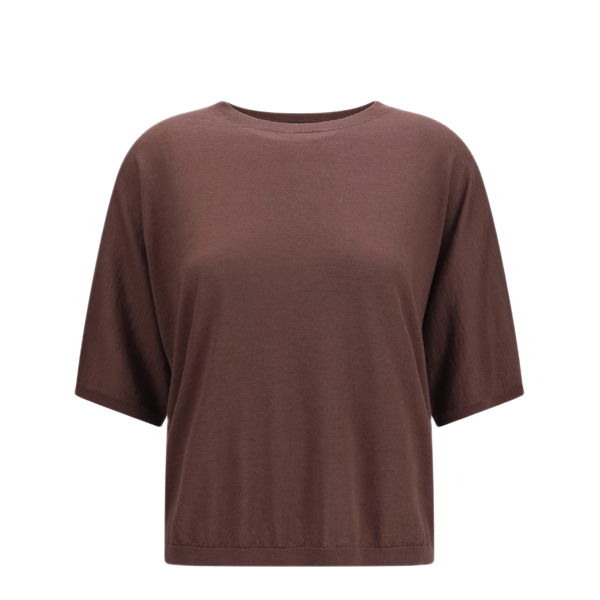 Short Sleeve Cashmere And Silk Sweater - Image 1