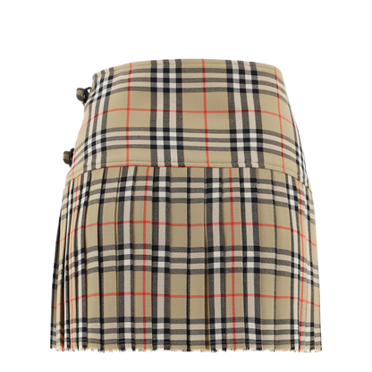 Vintage Check Patterned Skirt - Image 2