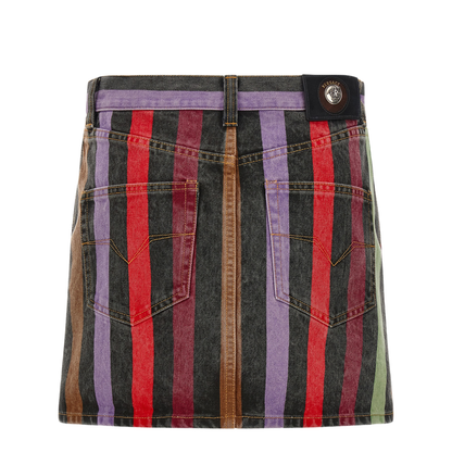 Striped Denim Skirt - Image 2