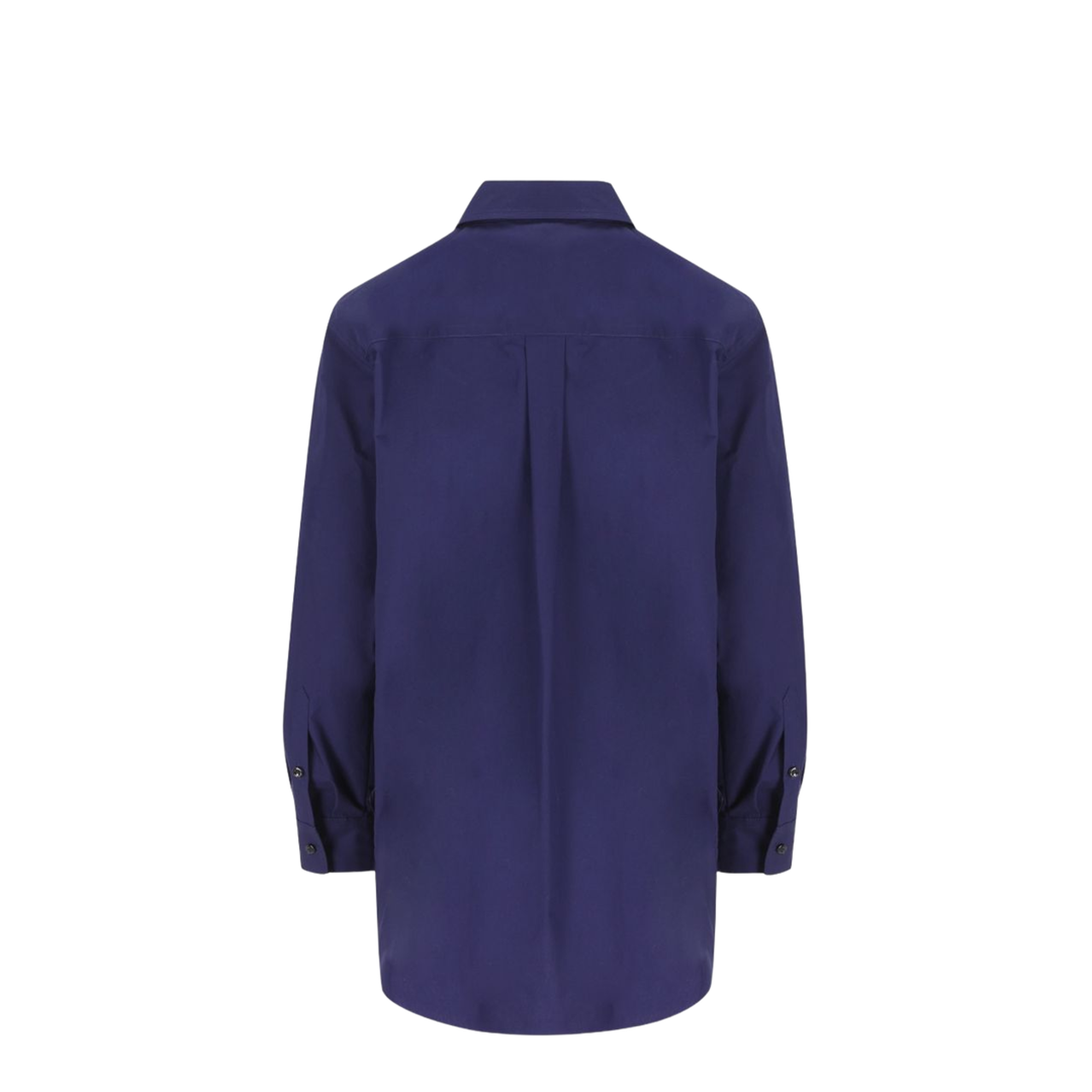 Dark Blue Poplin Shirt - Image 4