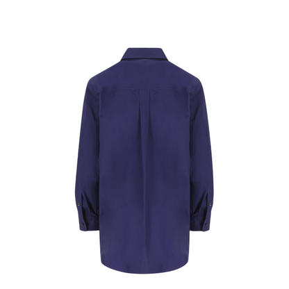 Dark Blue Poplin Shirt - Image 4