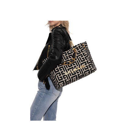 1945 Soft PB-monogrammed jacquard canvas tote bag - Image 2