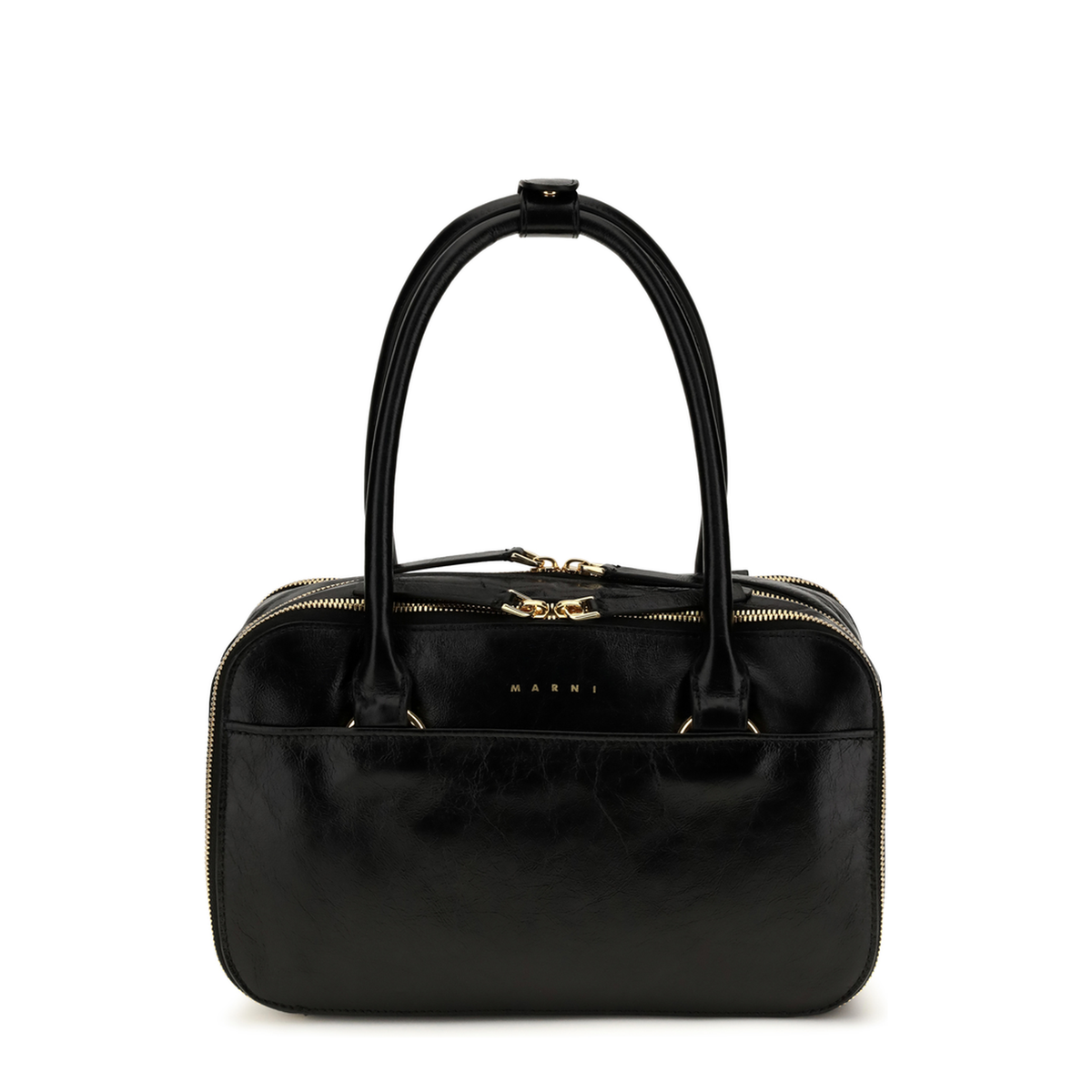 Boxyne Small Calfskin Handbag - Nero - Image 1