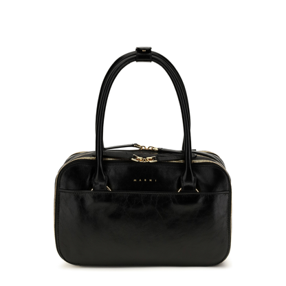 Boxyne Small Calfskin Handbag - Nero - Image 1