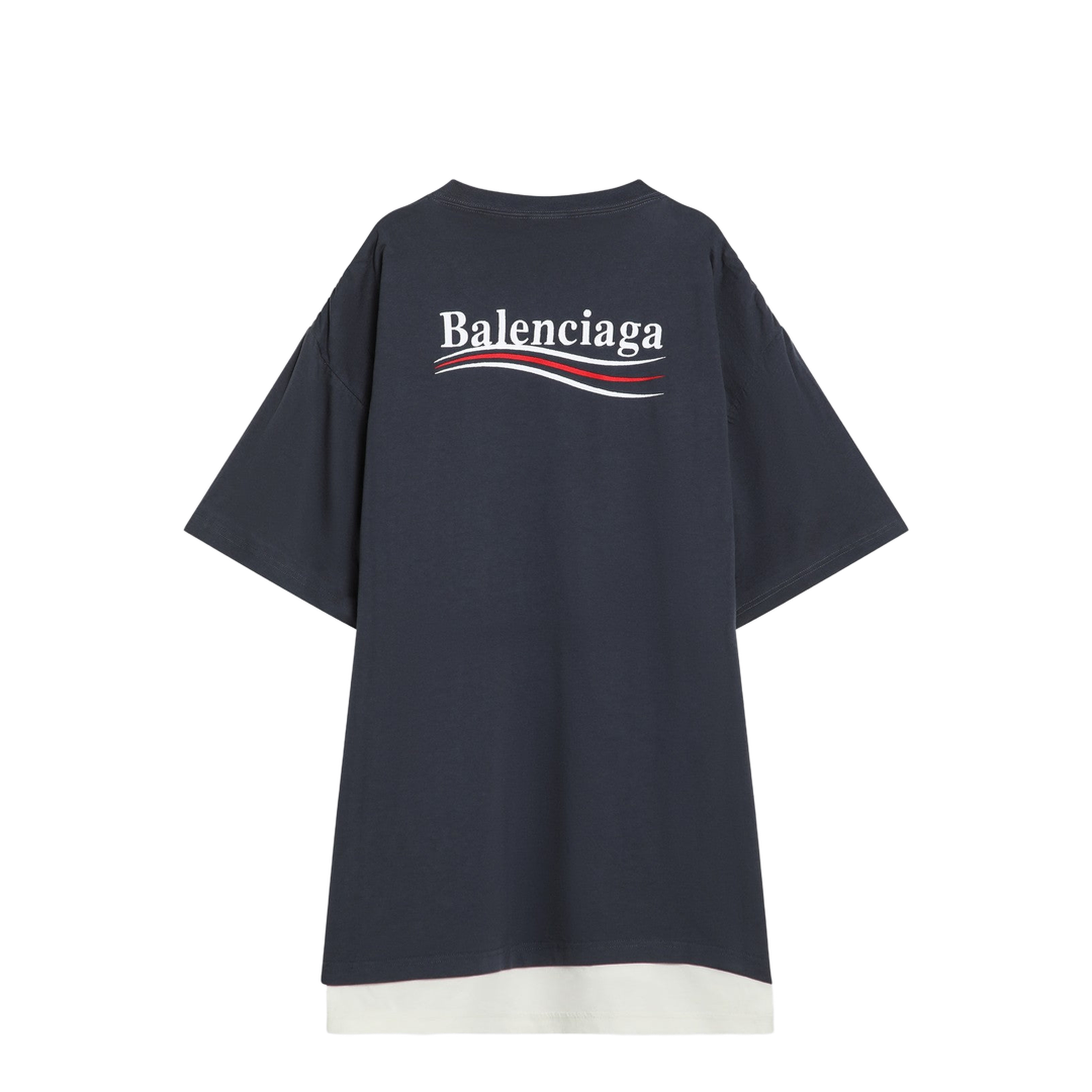 Political Campaign Double T-shirt in Navy/white/red - Image 2