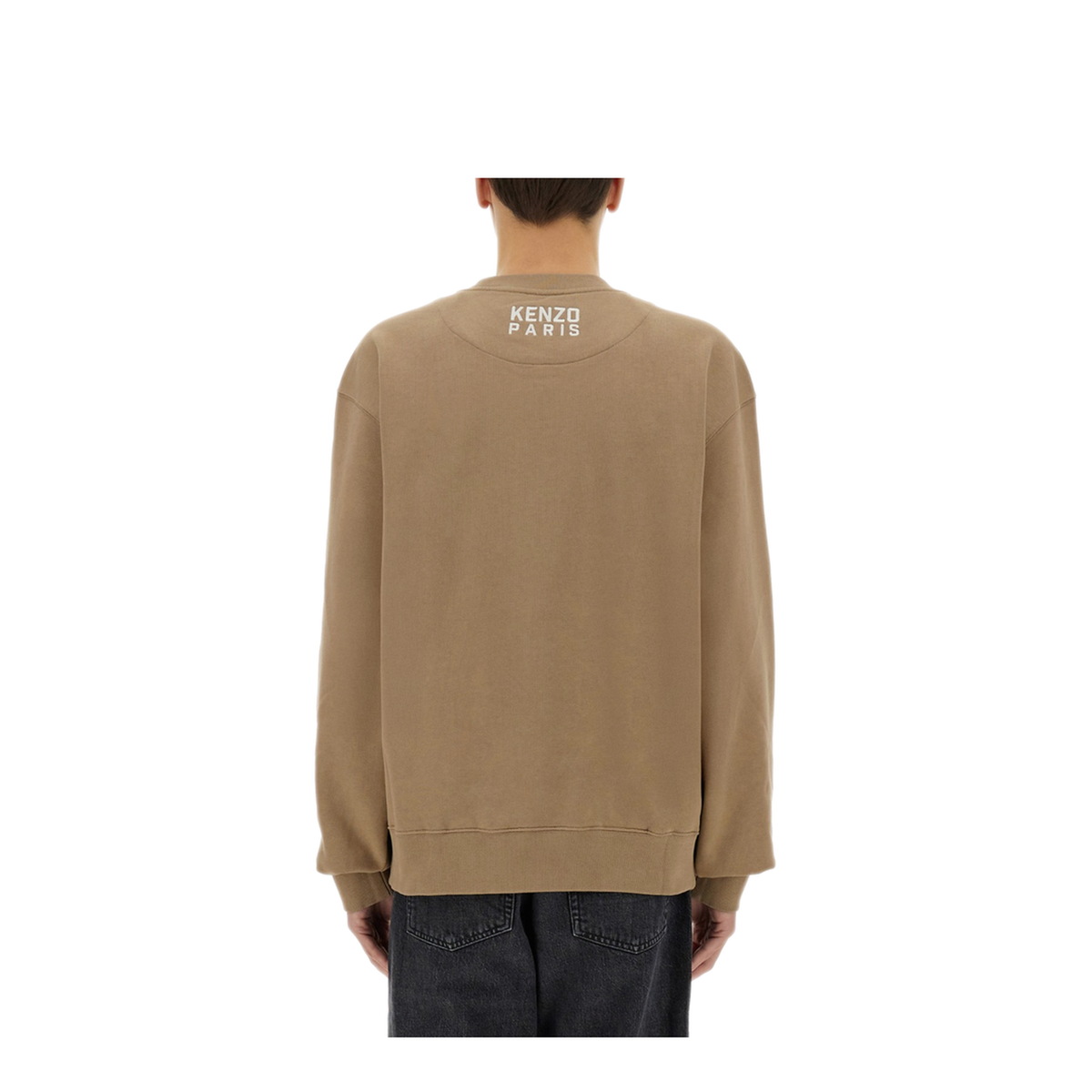 Happy Tiger Embroidered Sweatshirt in Cotton - Image 3