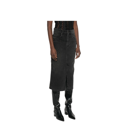 Britt Denim Midi Skirt - Image 5