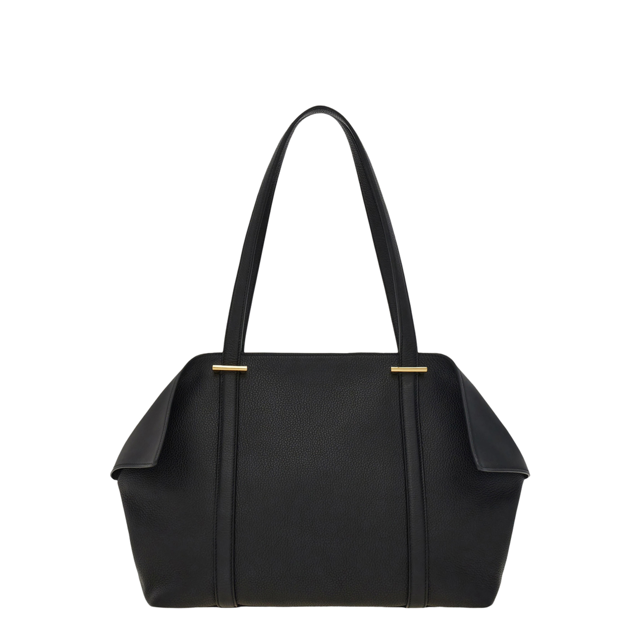 Scarf Folded Medium Calfskin Tote - Nero - Image 5