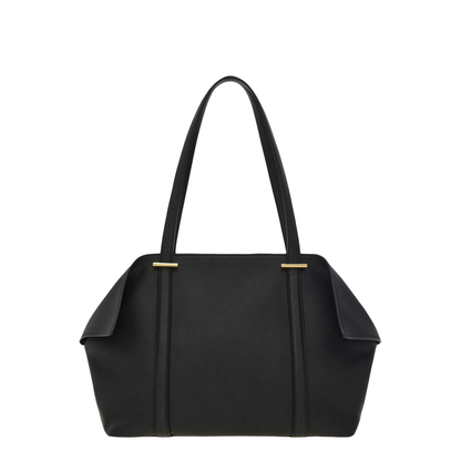 Scarf Folded Medium Calfskin Tote - Nero - Image 5