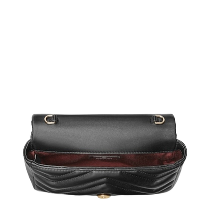 Marmont Mini Shoulder Bag in Black Leather - Image 5