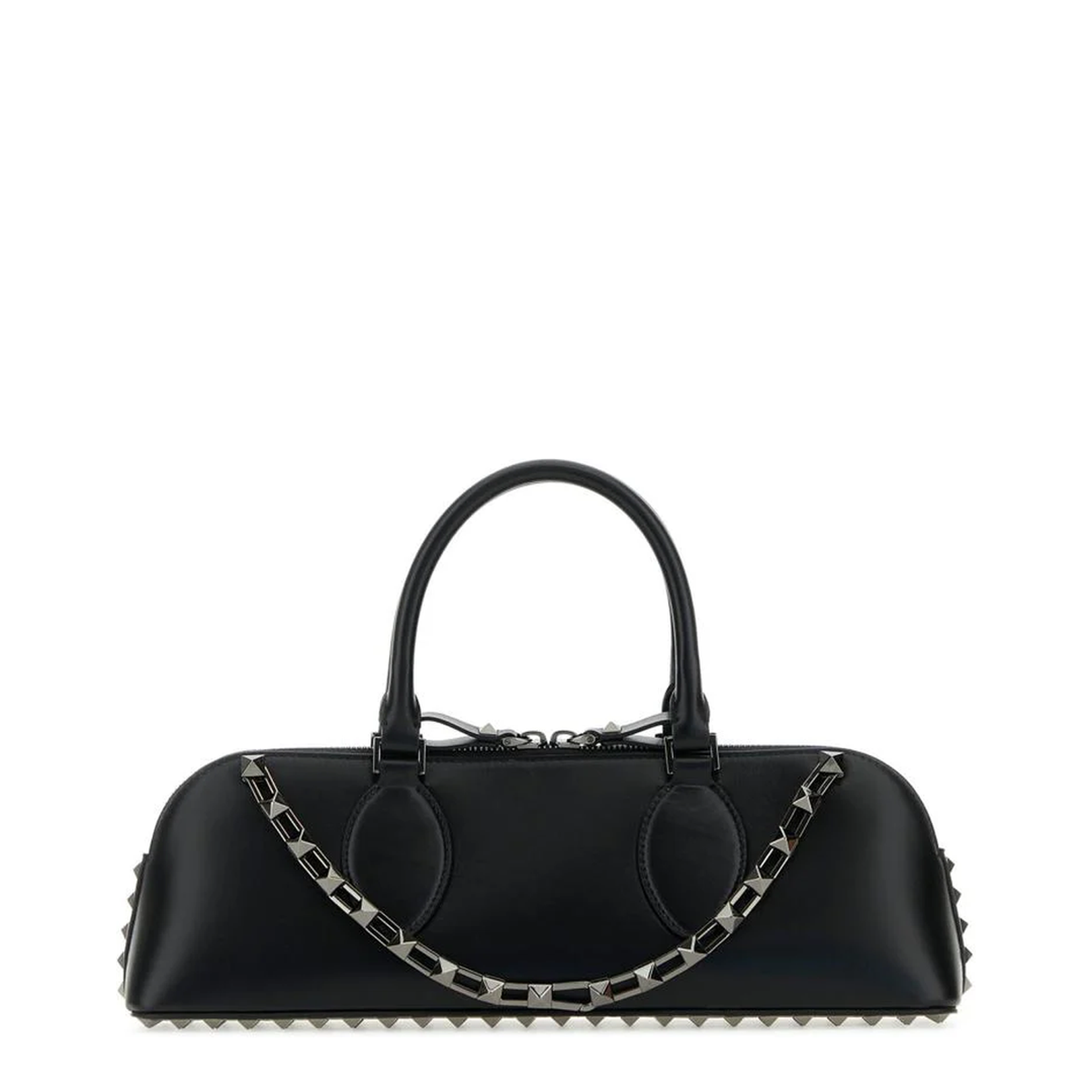 Rockstud East-West Zip-Up Tote Bag - Image 1