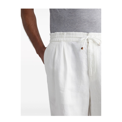 Garment Dyed Linen Gabardine Bermuda Shorts - Image 2