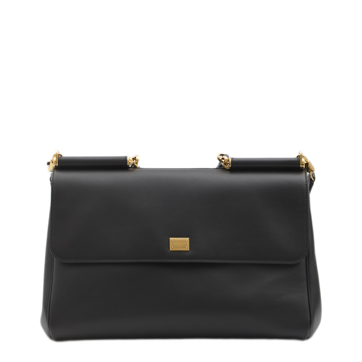 My Sicily Maxi Calfskin Handbag - Black - Image 1