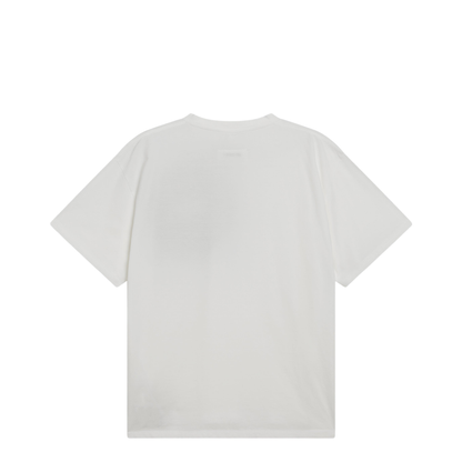White T-Shirt With Spray Print - Image 2