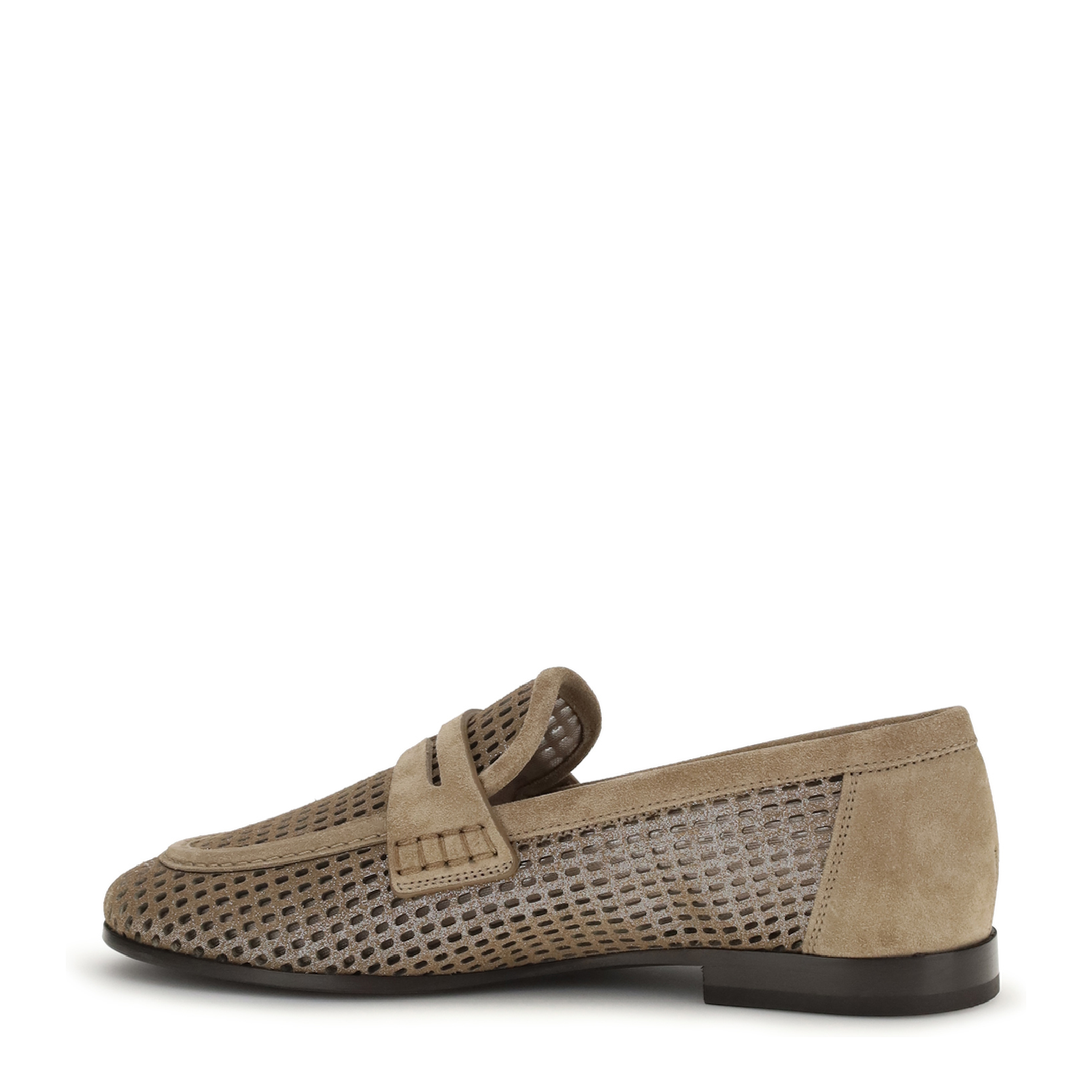 Sparkling Net Leather Loafers - Image 3