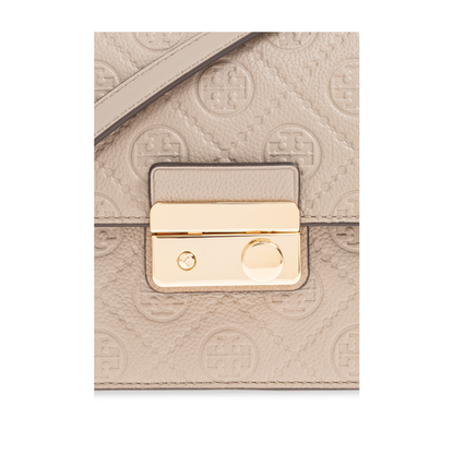 T Monogram Pebbled Shoulder Bag - Image 5