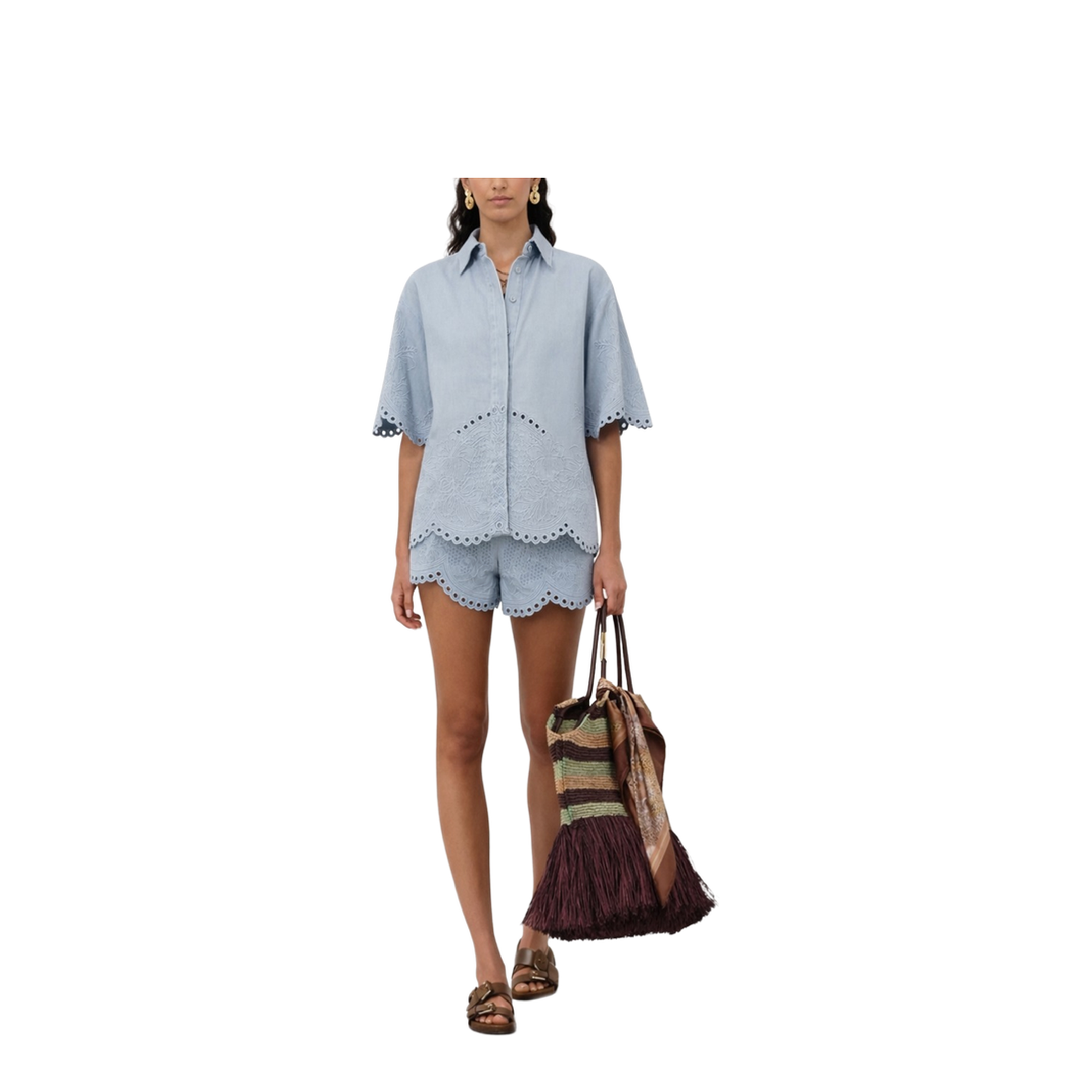Daylight Embroidered Denim Shirt - Image 2