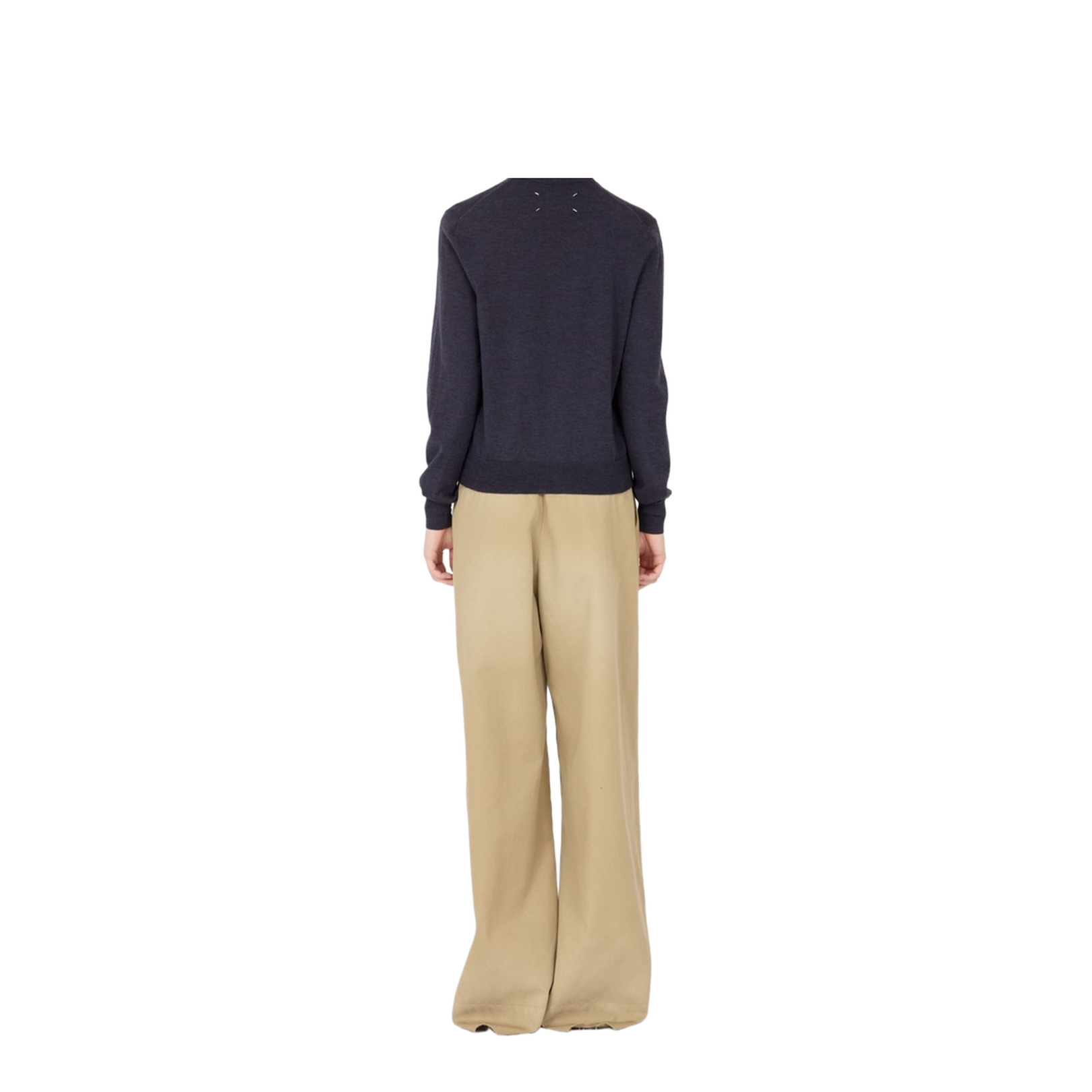 Wool V-Necked Cardigan - Image 4