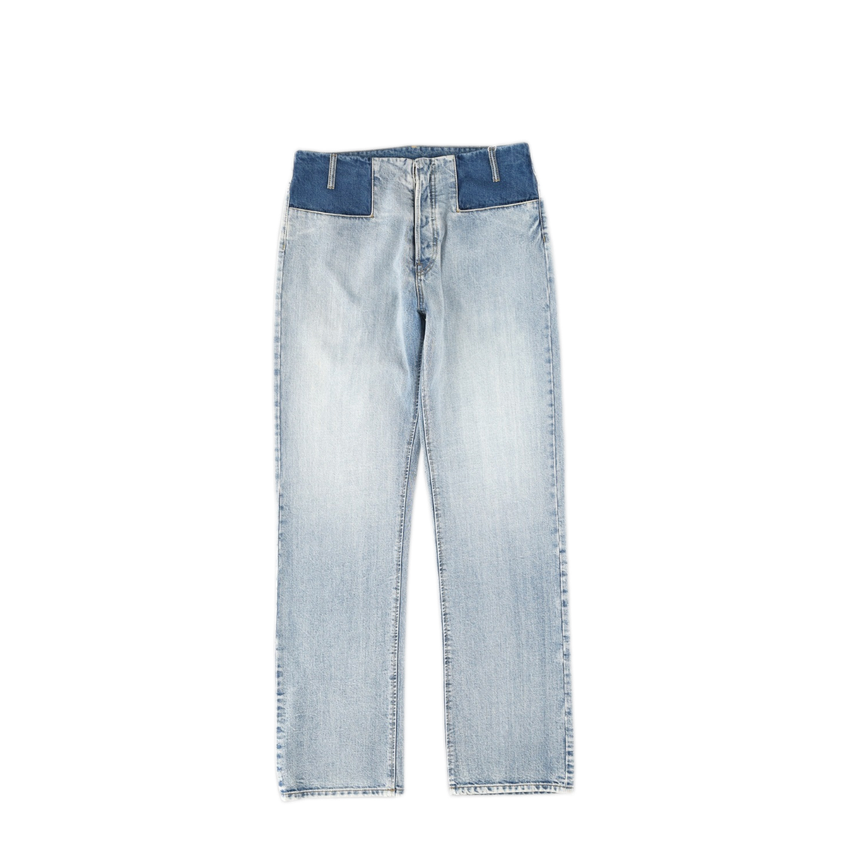 Patchwork Jeans In Indigo Blue Denim - Image 1