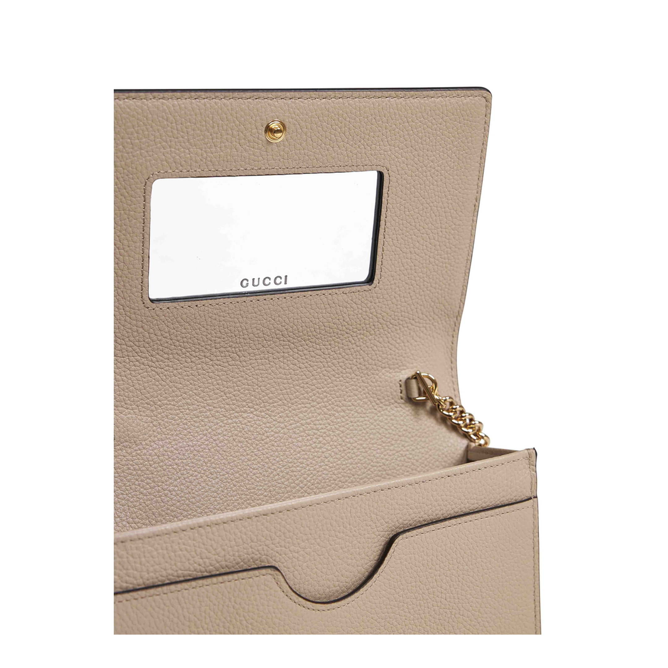 Marmont Mini Chain Clutch Bag - Beige - Image 4