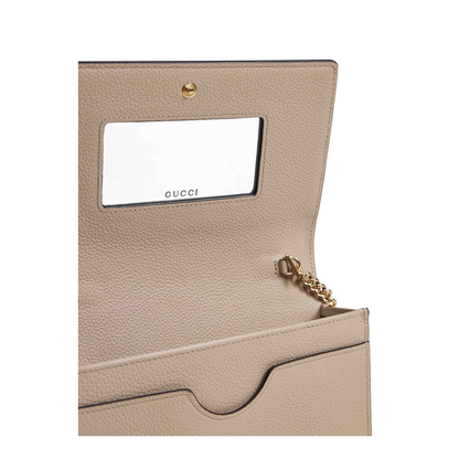 Marmont Mini Chain Clutch Bag - Beige - Image 4
