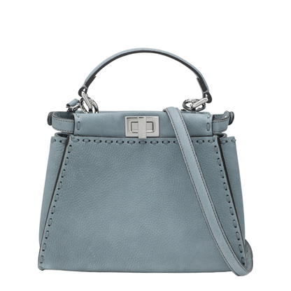 Peekaboo Mini Cuoio Romano Leather Light Blue - Image 1