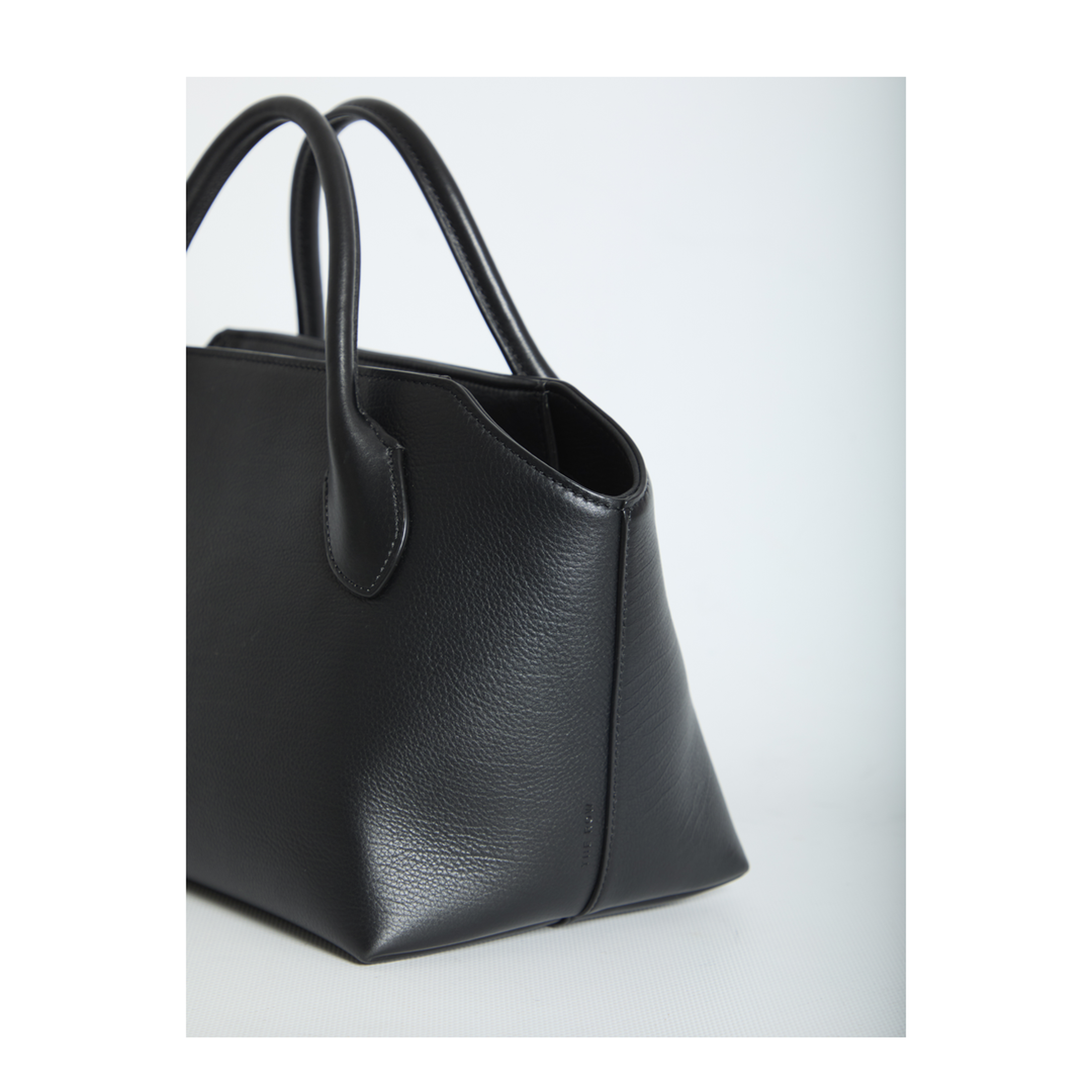 Terrasse Calfskin Top-Handle Bag - Black - Image 4