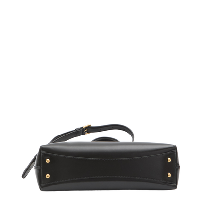 Vittoria Medium Calfskin Handbag - Black - Image 3