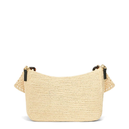 Ola Medium Raffia Shoulder Bag - Natural - Image 4