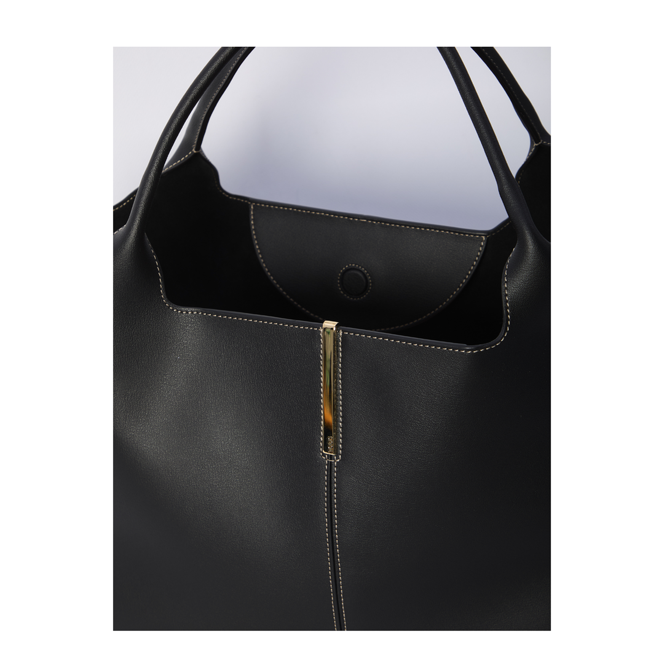 Leather Shopping Bag Medium-Small - Image 4