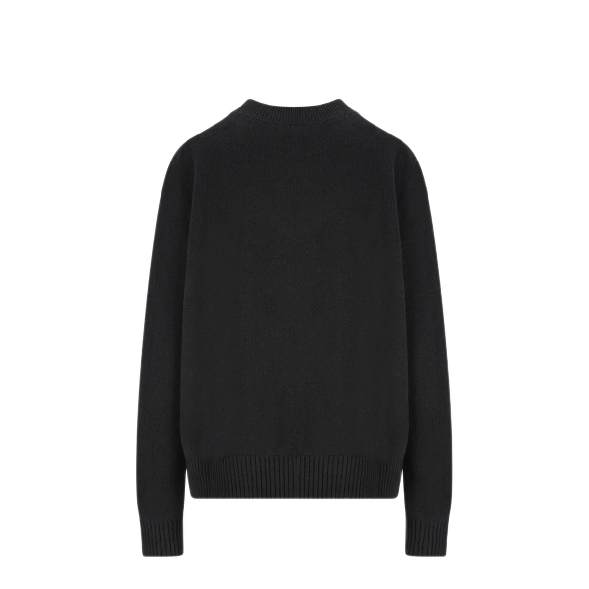 Black Wool and Cashmere Sweater - Image 2