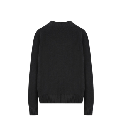 Black Wool and Cashmere Sweater - Image 2