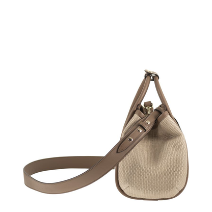 Marine Extra Small Raffia-Effect Panama Shoulder Bag - Terracota - Image 2