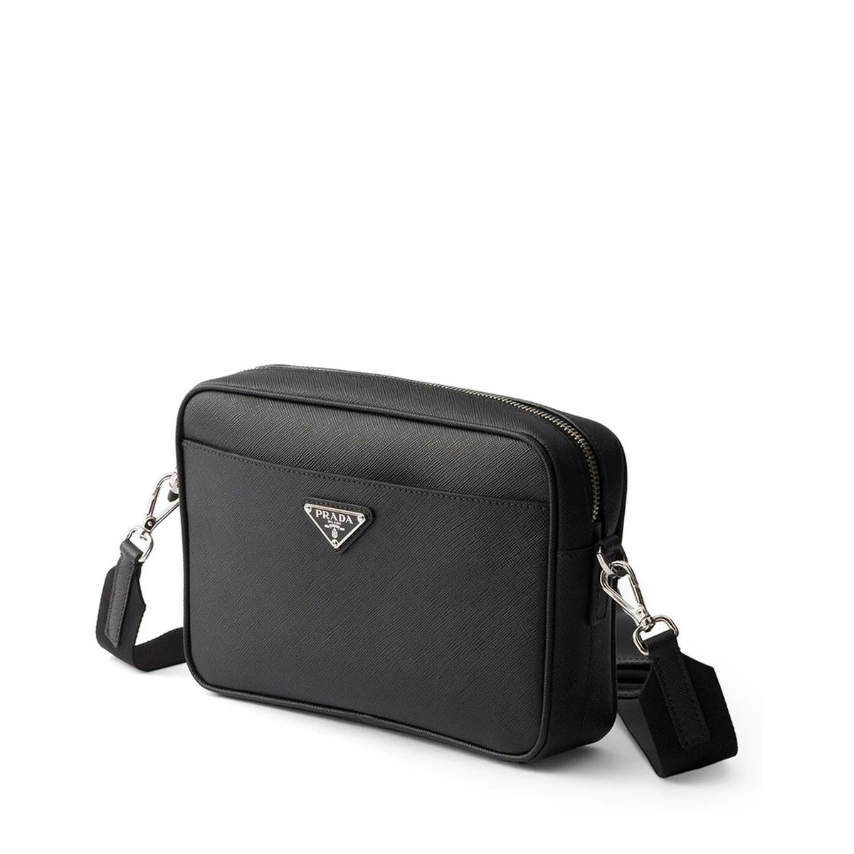 Saffiano Calfskin Shoulder Bag - Nero - Image 3