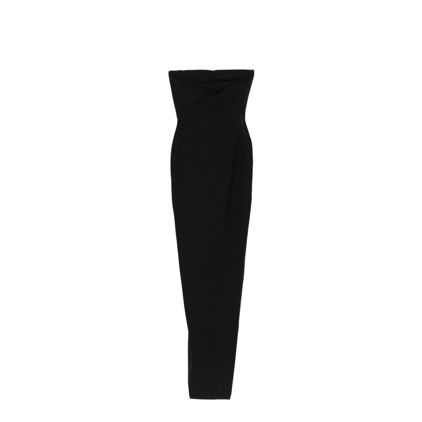 Cotton Bodycon Midi Dress In Black - Image 1