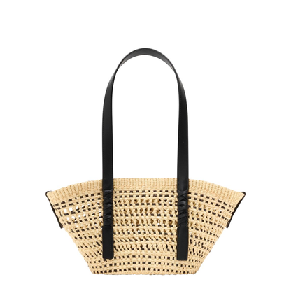 Paula’s Ibiza Small Braid Basket - Natural/Black - Image 3