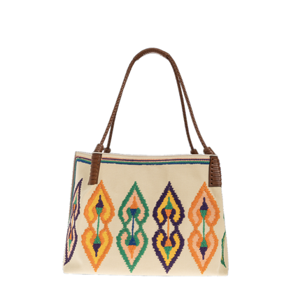 Large Canvas Embroidered Libra Tote Bag - Image 4